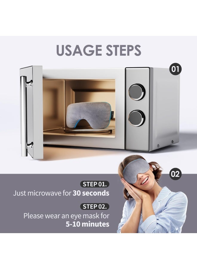 أوشيما كمادات عين دافئة تعمل بالفراغ، كمادات عين ساخنة لإعتام العين، كمادات دافئة قابلة لإعادة الشحن، التحكم في درجة الحرارة لعلاج جفاف العين وتحسين النوم، علاج حراري مريح - Image 5